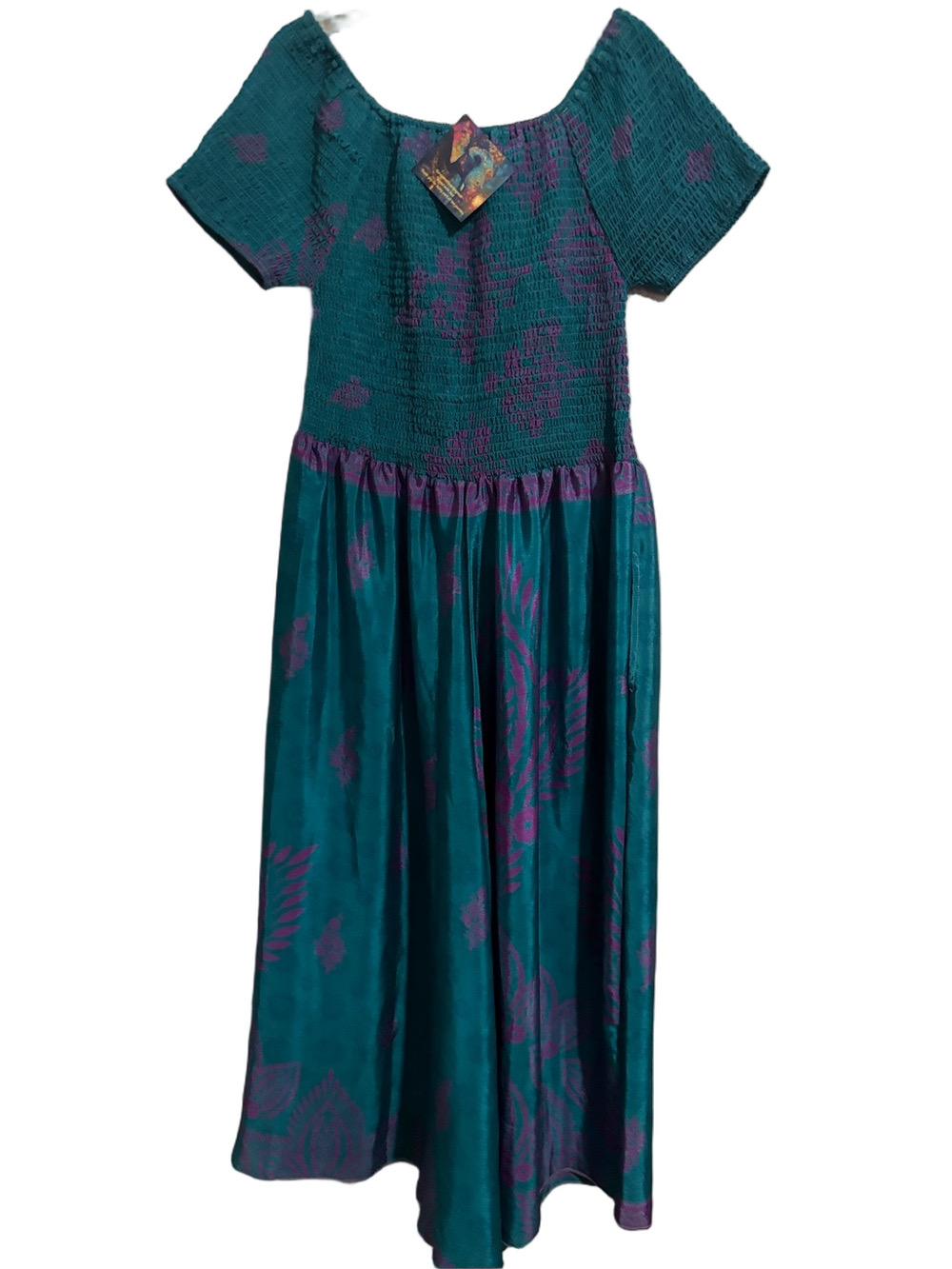 NWT Silk Wide Leg Jumpsuit with Pockets One Size - Picture 3 of 7